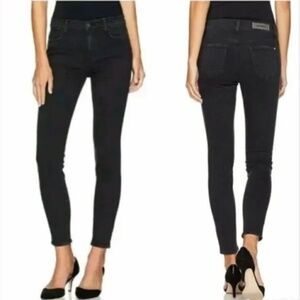 Baldwin Black Karlie High Rise Cropped Skinny Jeans
